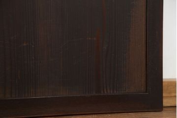 古民具・骨董 シンプルな欅枠の板戸2枚セット(窓)