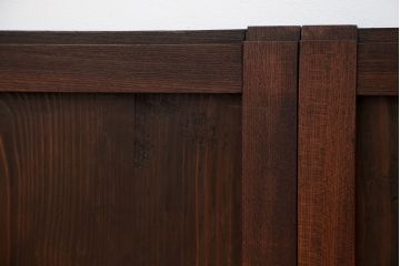 古民具・骨董 シンプルな欅枠の板戸2枚セット(窓)