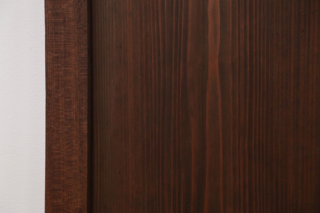 古民具・骨董 シンプルな欅枠の板戸2枚セット(窓)