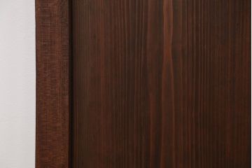 古民具・骨董 シンプルな欅枠の板戸2枚セット(窓)