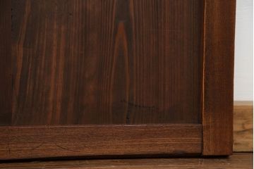 古民具・骨董 シンプルな欅枠の板戸2枚セット(窓)