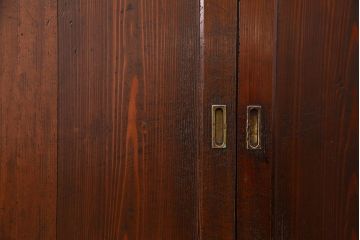 アンティーク シンプルなアンティーク板戸　4枚(引き戸、窓)