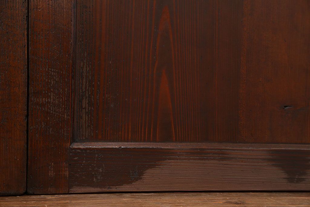 アンティーク シンプルなアンティーク板戸　4枚(引き戸、窓)