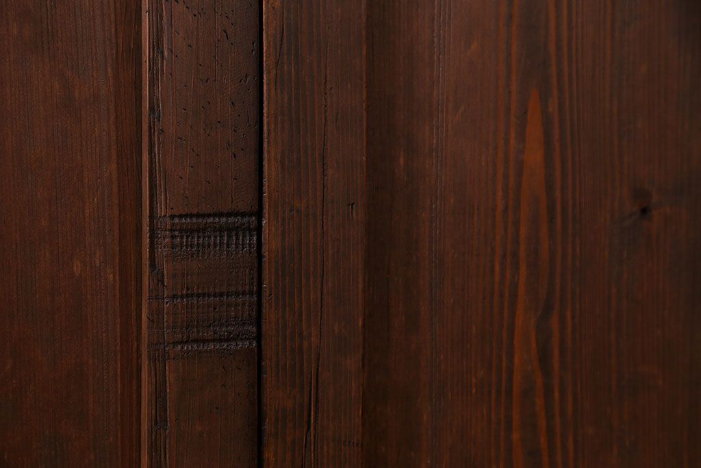 アンティーク シンプルなアンティーク板戸　4枚(引き戸、窓)