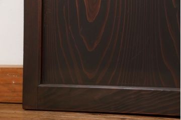 古民具・骨董 シンプル杢目の良い板戸　4枚セット　(引き戸、窓)