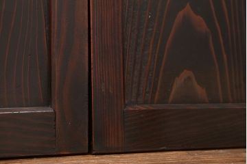 古民具・骨董 シンプル杢目の良い板戸　4枚セット　(引き戸、窓)