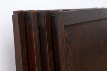 古民具・骨董 シンプル杢目の良い板戸　4枚セット　(引き戸、窓)