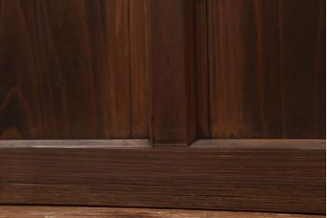 昭和レトロ ダイヤガラスとすりガラスのシンプルなガラス戸