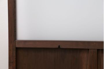 昭和レトロ ダイヤガラスとすりガラスのシンプルなガラス戸