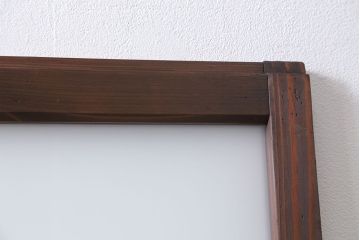 昭和レトロ ダイヤガラスとすりガラスのシンプルなガラス戸　1枚(2)　(引き戸)