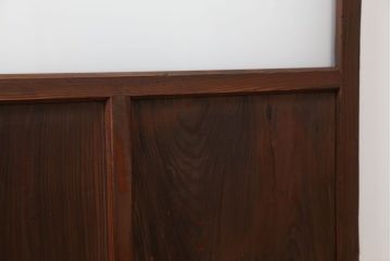 昭和レトロ ダイヤガラスとすりガラスのシンプルなガラス戸　1枚(2)　(引き戸)