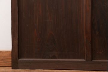 昭和レトロ ダイヤガラスとすりガラスのシンプルなガラス戸　1枚(2)　(引き戸)