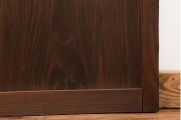 昭和レトロ ダイヤガラスとすりガラスのシンプルなガラス戸　1枚(2)　(引き戸)