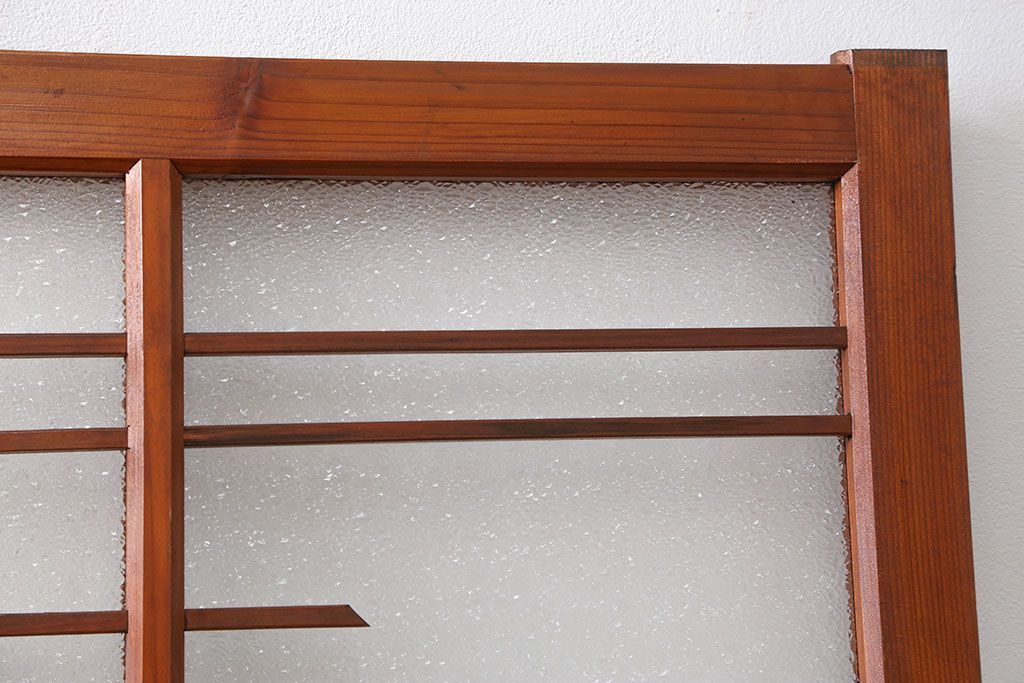 昭和レトロ 珍しいデザイン!和風建具　4枚セット　(ガラス戸、引き戸)