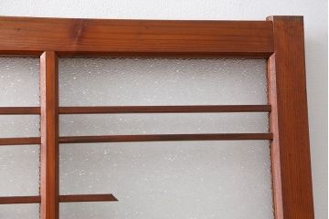 昭和レトロ 珍しいデザイン!和風建具　4枚セット　(ガラス戸、引き戸)