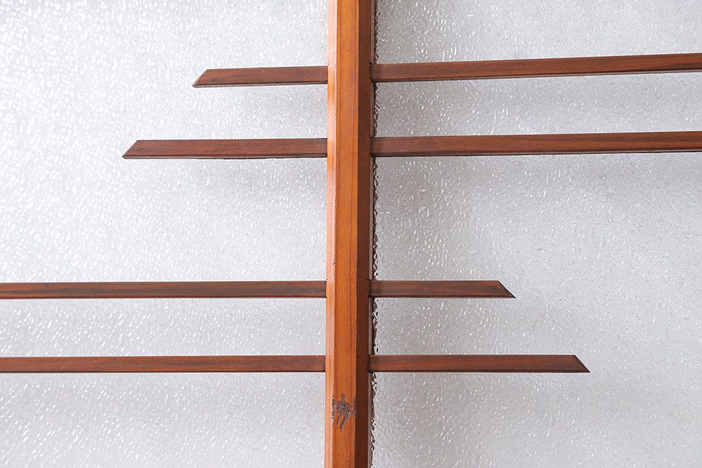 昭和レトロ 珍しいデザイン!和風建具　4枚セット　(ガラス戸、引き戸)