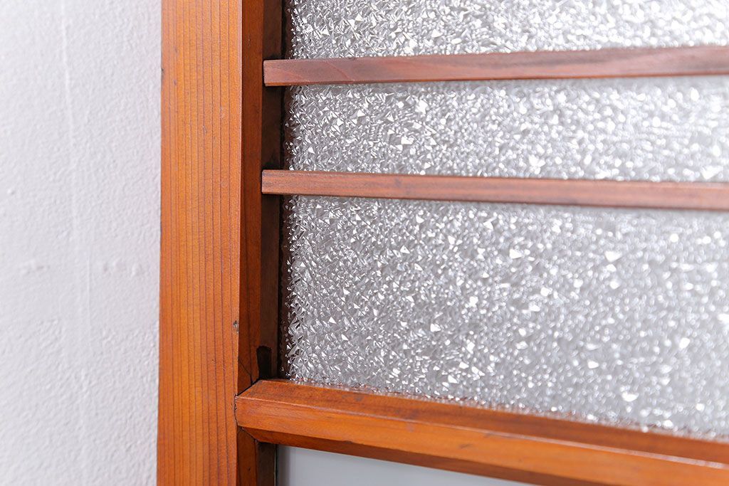 昭和レトロ 珍しいデザイン!和風建具　4枚セット　(ガラス戸、引き戸)