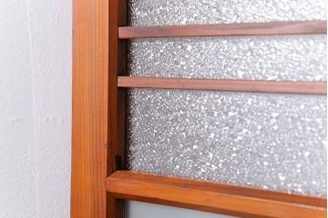 昭和レトロ 珍しいデザイン!和風建具　4枚セット　(ガラス戸、引き戸)