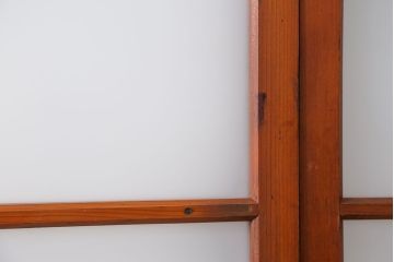 昭和レトロ 珍しいデザイン!和風建具　4枚セット　(ガラス戸、引き戸)