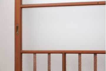 昭和レトロ 珍しいデザイン!和風建具　4枚セット　(ガラス戸、引き戸)