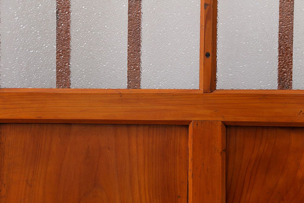 昭和レトロ 珍しいデザイン!和風建具　4枚セット　(ガラス戸、引き戸)