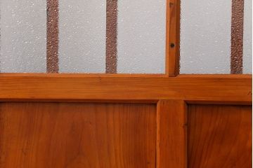 昭和レトロ 珍しいデザイン!和風建具　4枚セット　(ガラス戸、引き戸)