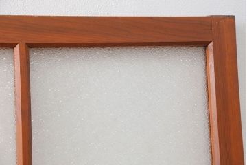 アンティーク 高さが低めの美しいガラス戸　4枚セット