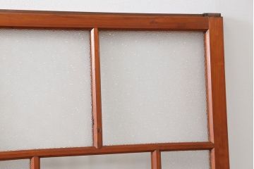 アンティーク 高さが低めの美しいガラス戸　4枚セット