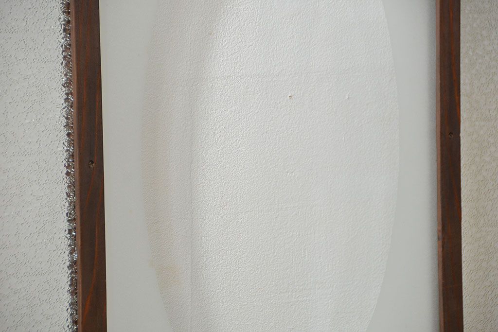 大正ロマン 色ガラス入りのアンティークガラス戸　2枚セット　(建具、引き戸)