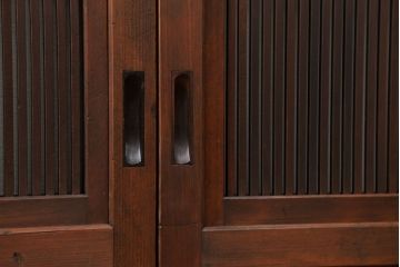 古民具・骨董 上質な細身の万本格子戸　4枚セット　(引き戸、和風建具)