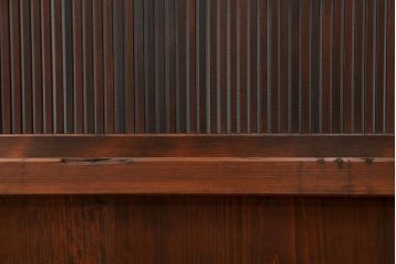 古民具・骨董 上質な細身の万本格子戸　4枚セット　(引き戸、和風建具)