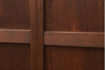 古民具・骨董 上質な細身の万本格子戸　4枚セット　(引き戸、和風建具)