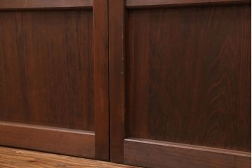 古民具・骨董 上質な細身の万本格子戸　4枚セット　(引き戸、和風建具)