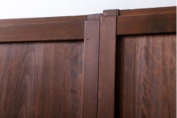 古民具・骨董 上質な細身の万本格子戸　4枚セット　(引き戸、和風建具)