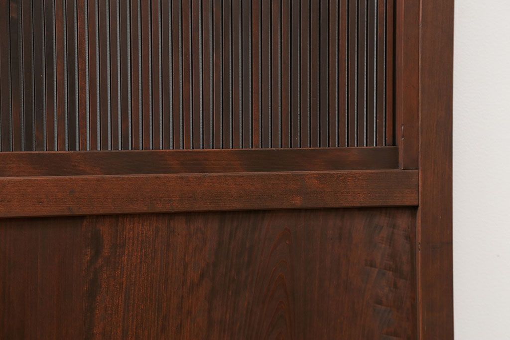 古民具・骨董 上質な細身の万本格子戸　4枚セット　(引き戸、和風建具)