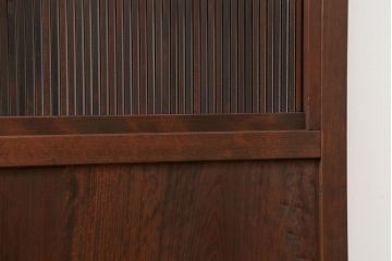 古民具・骨董 上質な細身の万本格子戸　4枚セット　(引き戸、和風建具)