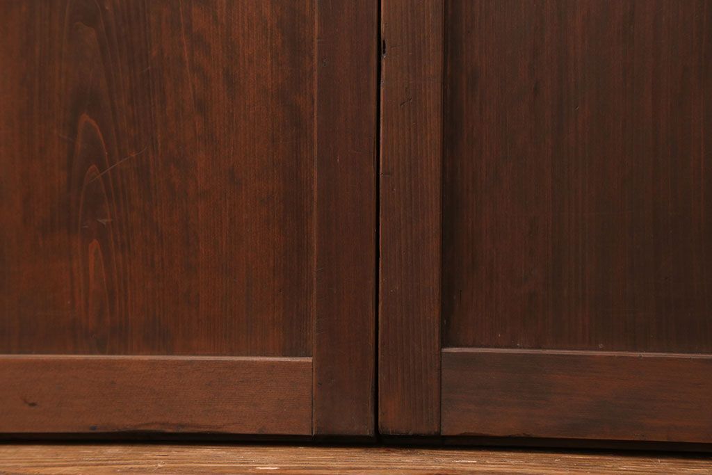 古民具・骨董 上質な細身の万本格子戸　4枚セット　(引き戸、和風建具)