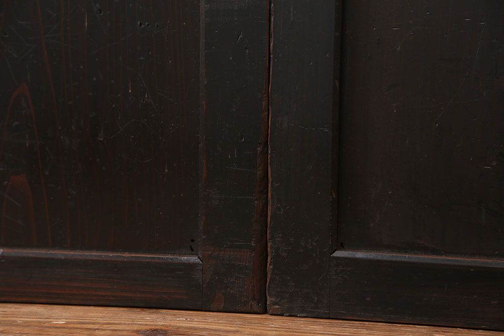 古民具・骨董 味わい深い帯戸　2枚セット(板戸、古民家)