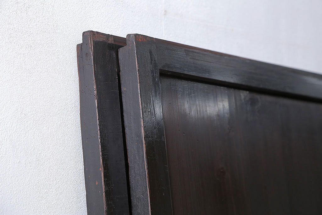 古民具・骨董 味わい深い帯戸　2枚セット(板戸、古民家)