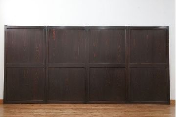 古民具・骨董 古い帯戸　4枚セット(引き戸、板戸、古民家)