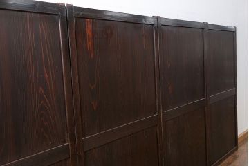 古民具・骨董 古い帯戸　4枚セット(引き戸、板戸、古民家)