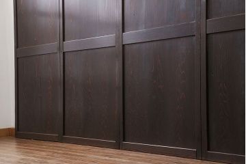 古民具・骨董 古い帯戸　4枚セット(引き戸、板戸、古民家)