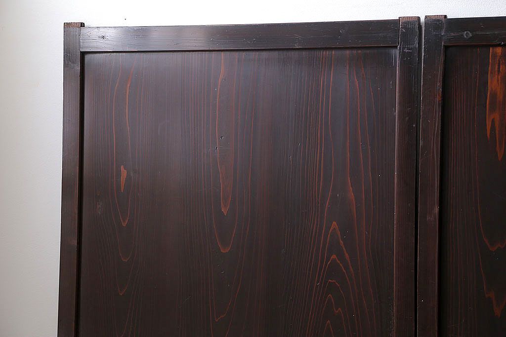 古民具・骨董 古い帯戸　4枚セット(引き戸、板戸、古民家)