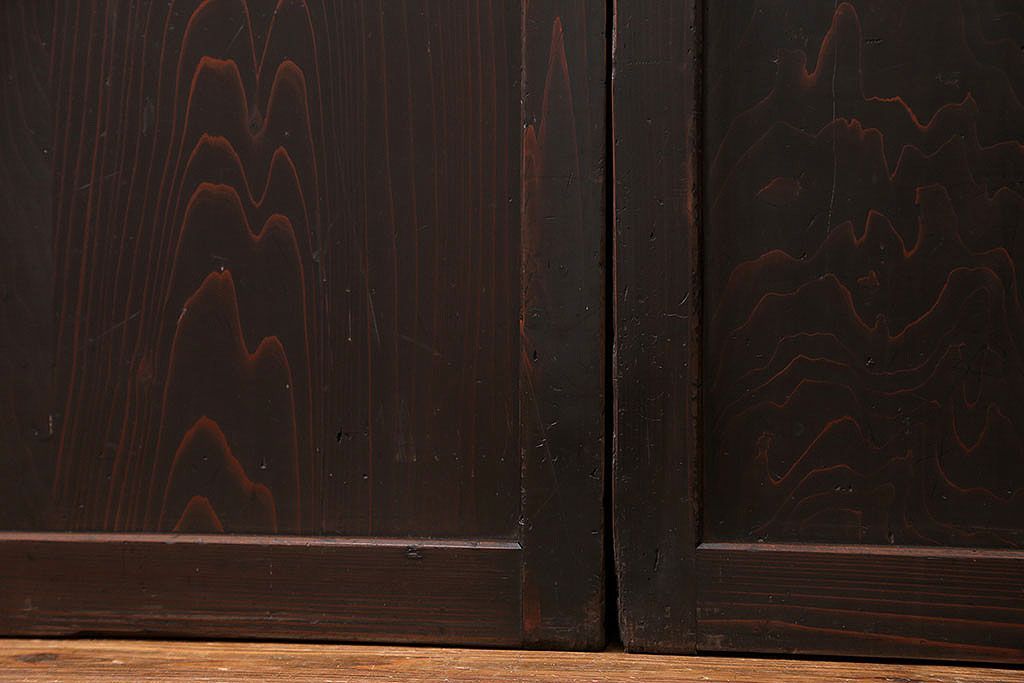 古民具・骨董 古い帯戸　4枚セット(引き戸、板戸、古民家)