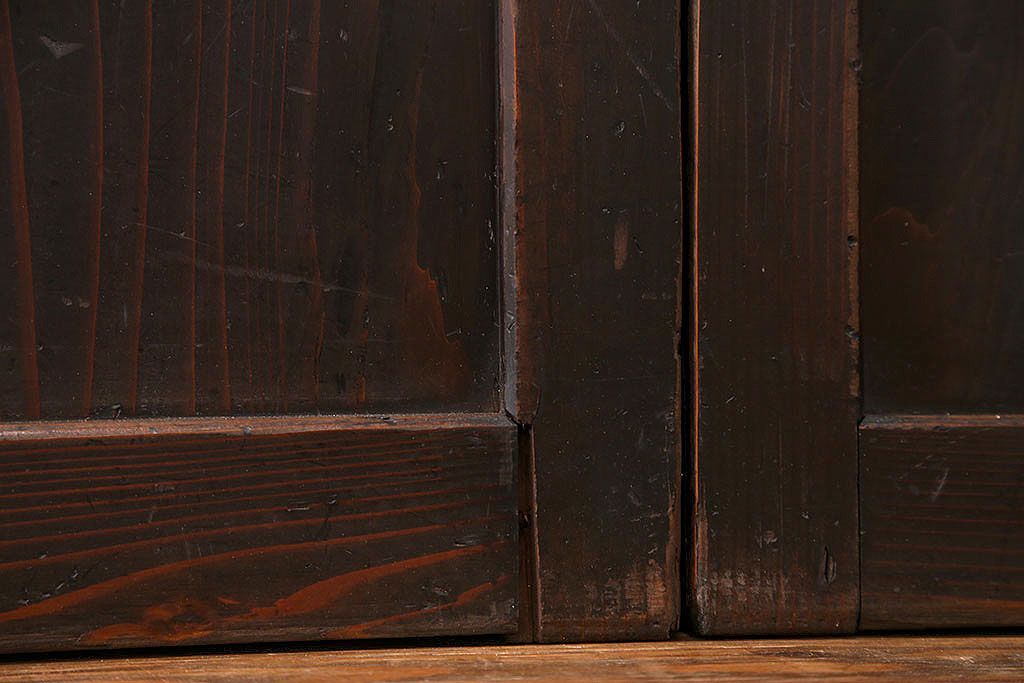 古民具・骨董 古い帯戸　4枚セット(引き戸、板戸、古民家)