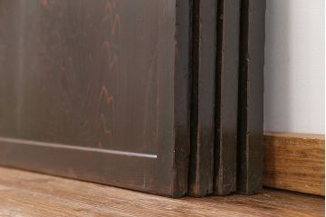 古民具・骨董 古い帯戸　4枚セット(引き戸、板戸、古民家)