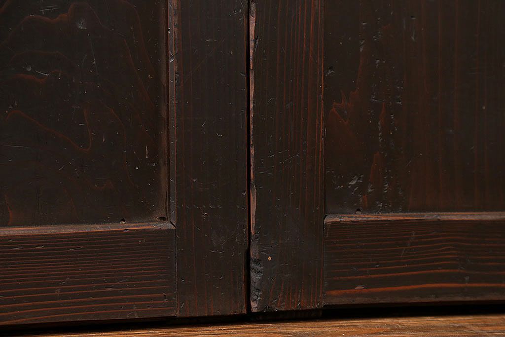 古民具・骨董 古い帯戸　4枚セット(引き戸、板戸、古民家)