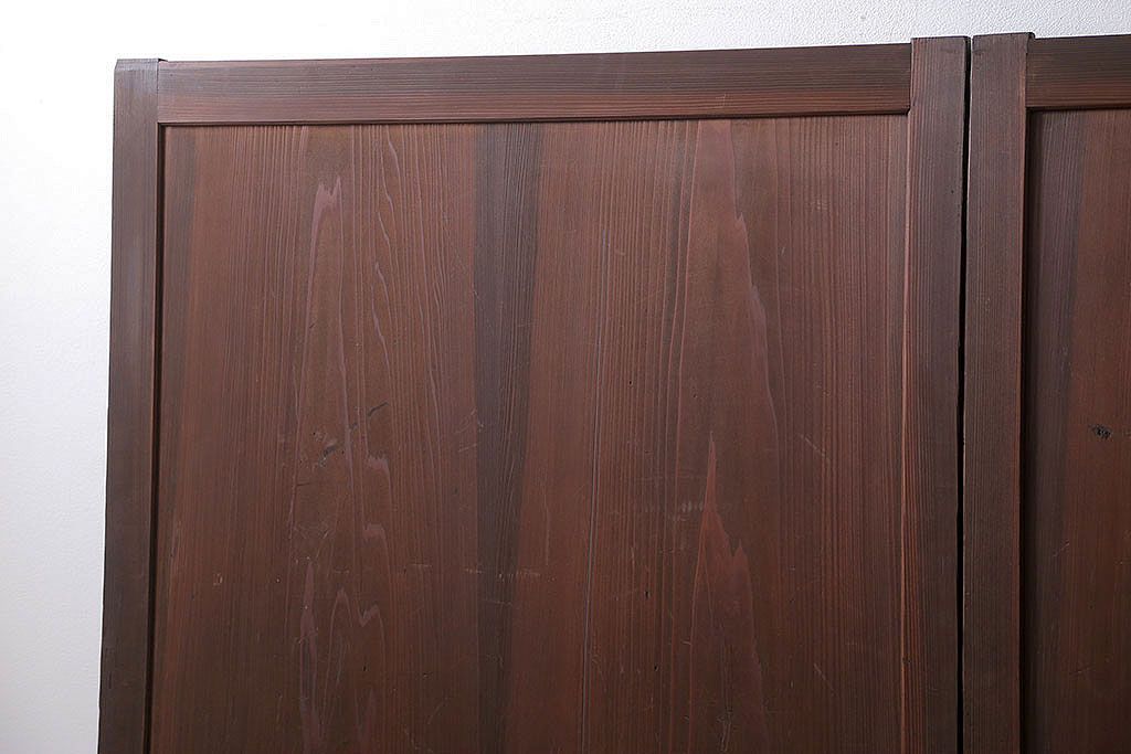 アンティーク 上品な板戸　3枚セット(引き戸、和風建具)