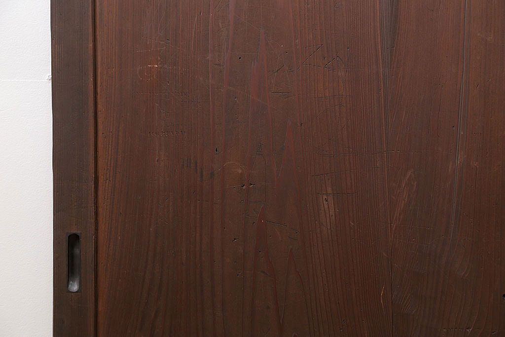 アンティーク 上品な板戸　3枚セット(引き戸、和風建具)