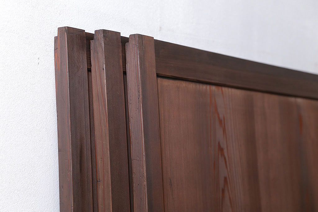 アンティーク 上品な板戸　3枚セット(引き戸、和風建具)